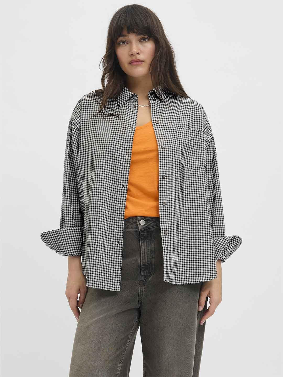 JJXX camicia bianco a quadri 12288554 BIANCO JJXX 