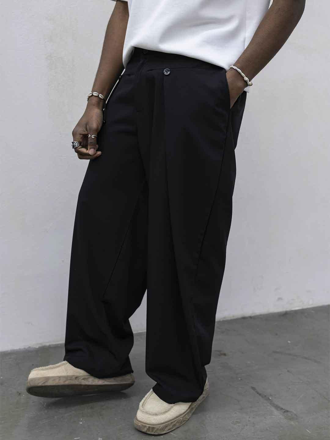 Tokyo pantalone nero con bottoni TKO016 NERO TOKYO 