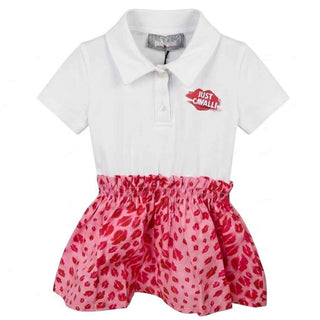 Just Cavalli abito kids bianco con stampa baci 2-6 anni 26013 BIANCO JUST CAVALLI 