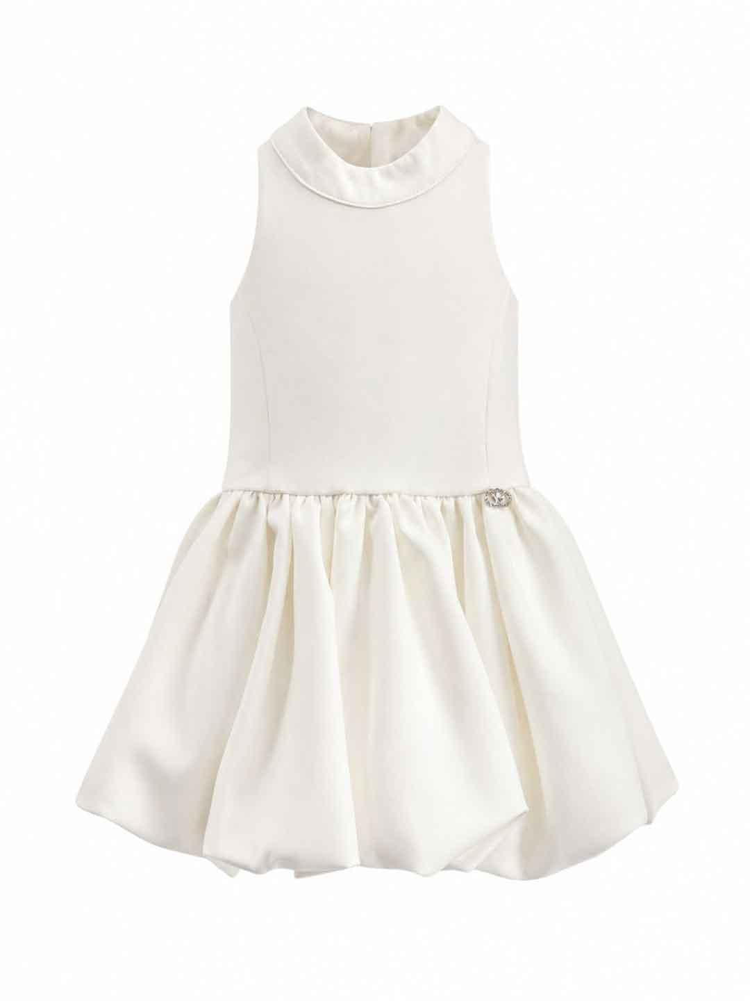 Fun & Fun abito kids bianco con fiocchi sul retro 2-8 anni FNCBDR02844 BIANCO FUN & FUN 