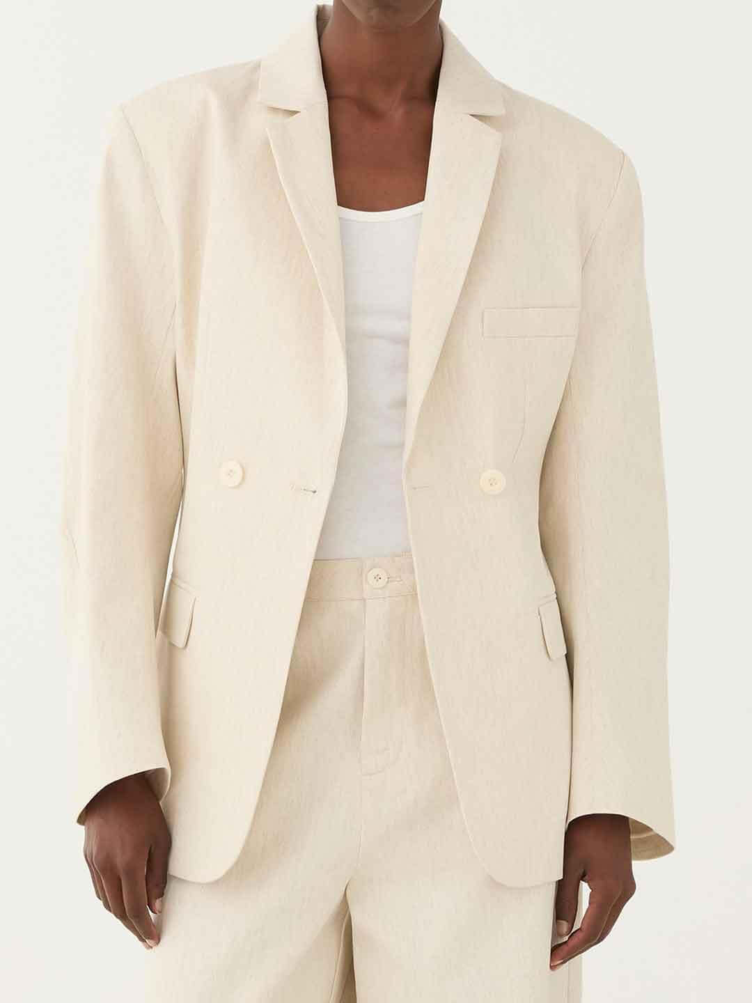 Eleh giacca panna con bottone SS260370 PANNA ELEH 