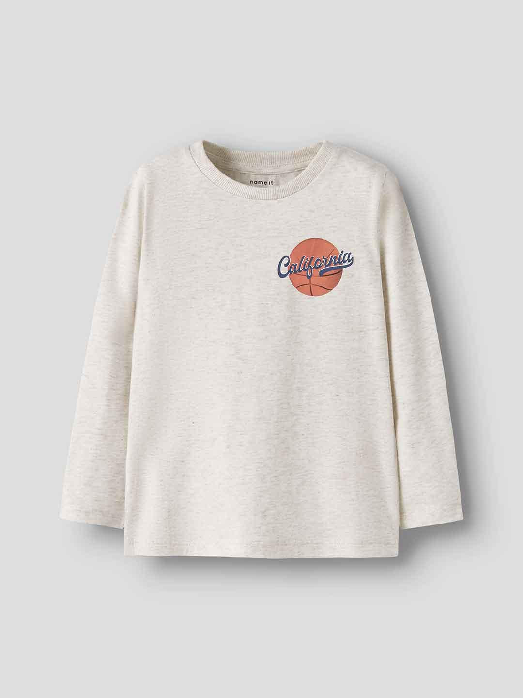 Name It t-shirt kids beige con manica lunga 13244567 BEIGE NAME IT 
