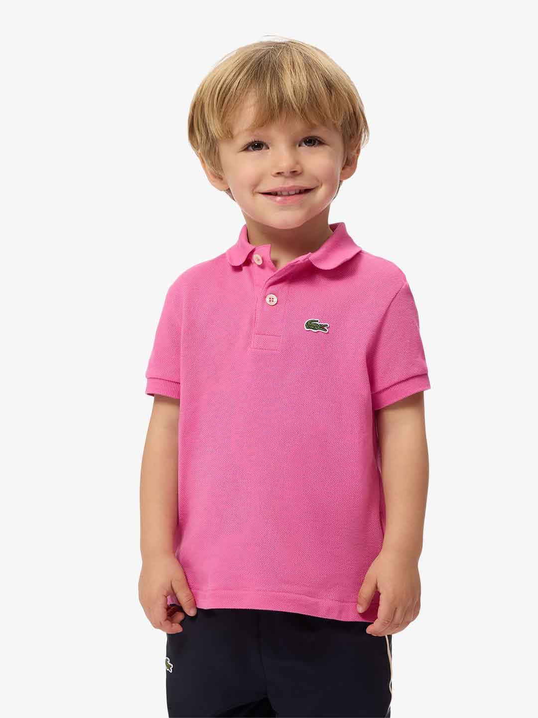 Lacoste t-shirt kids rosa 8-16 anni 947354 GLH ROSA LACOSTE 