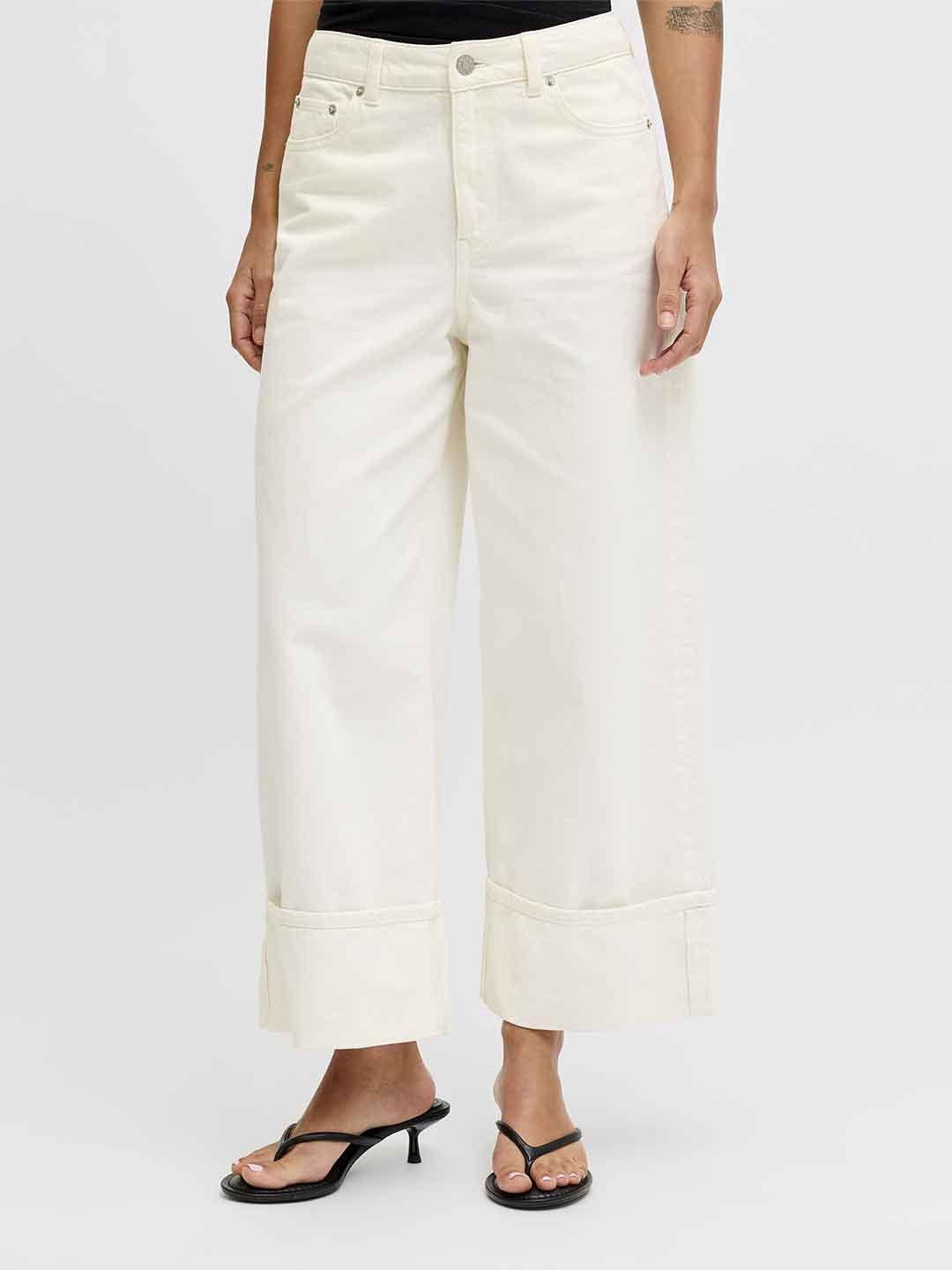 JJXX pantalone panna con piegone 12295490 PANNA JJXX 