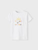 Name It t shirt bianca con stampa neonati