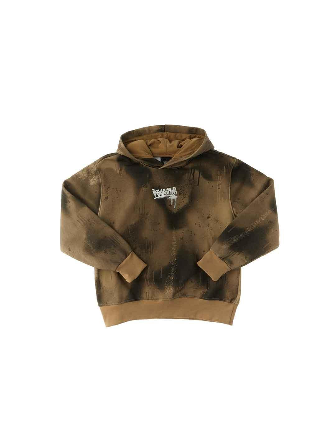 Disclaimer felpa kids marrone con cappuccio 58633 MARRONE DISCLAIMER 