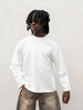 Present Day t-shirt bianco long sleeve