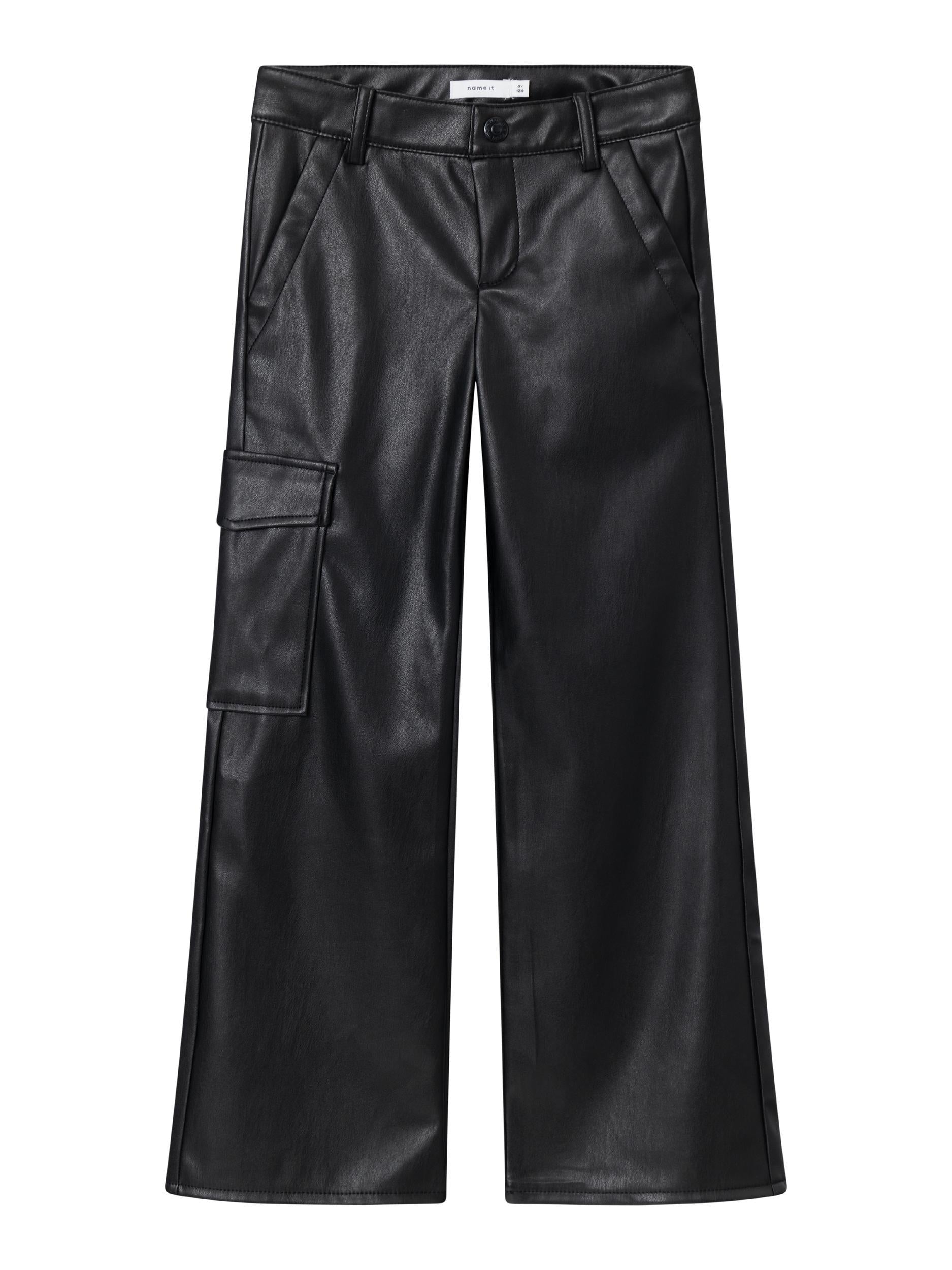 Name It pantaloni kids nero cargo in pelle 13222895 NERO NAME IT 