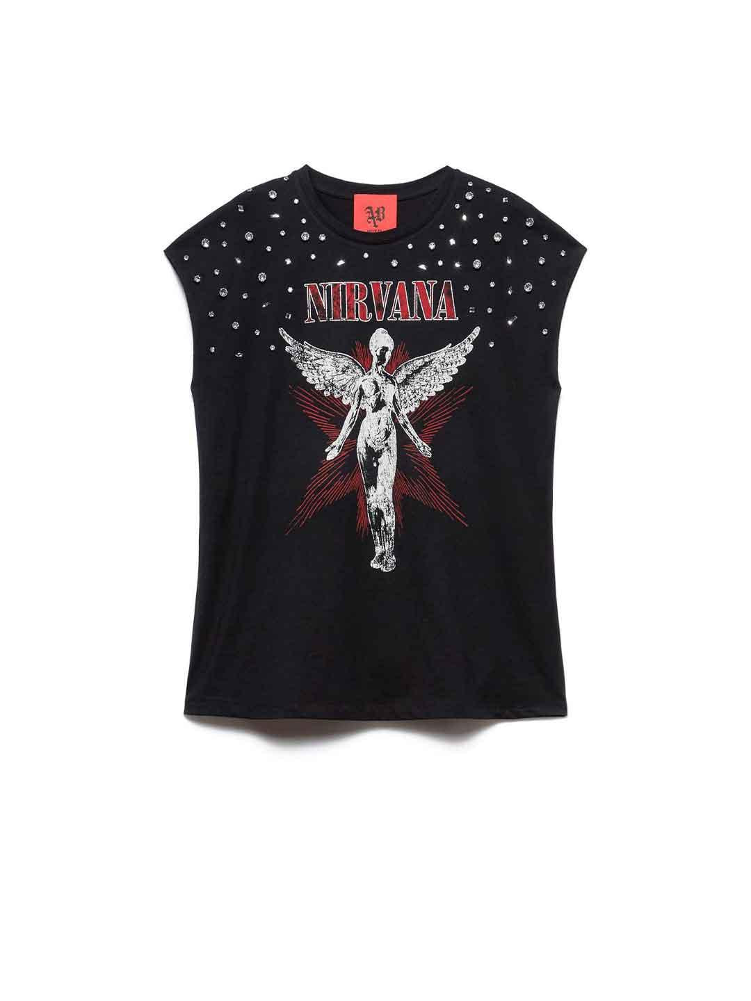 Aniye By Nirvana t-shirt nero I58 181494 NERO ANIYE BY 
