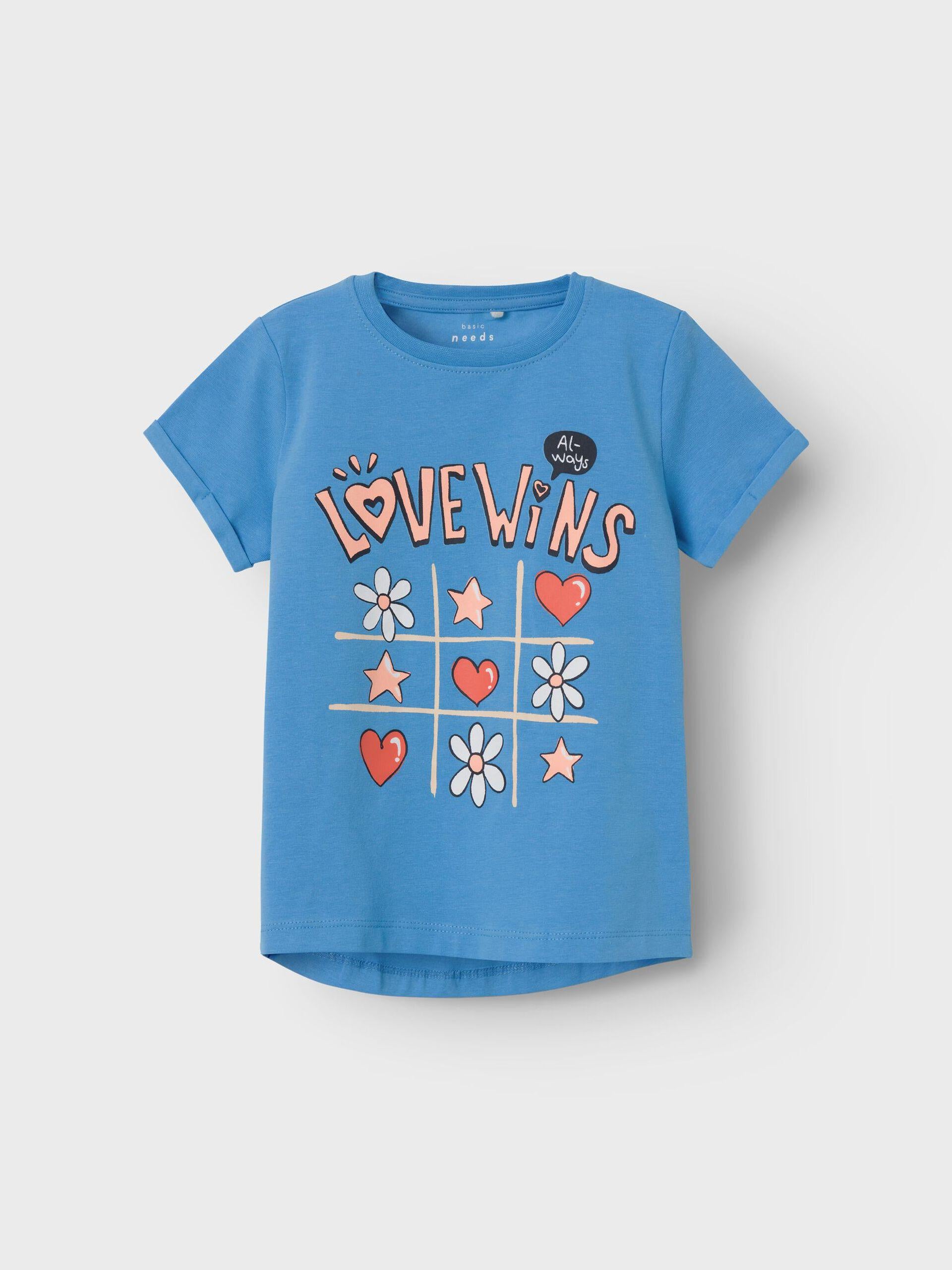 Name It kids t shirt celeste con stampa 13215038 CELESTE NAME IT 