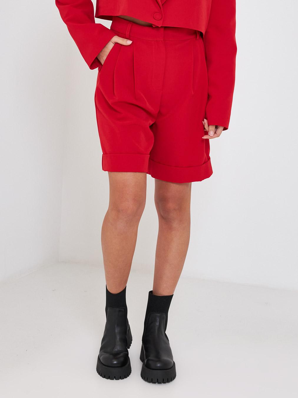Kostumn bermuda rosso con vita logata KI2347 ROSSO KOSTUMN 