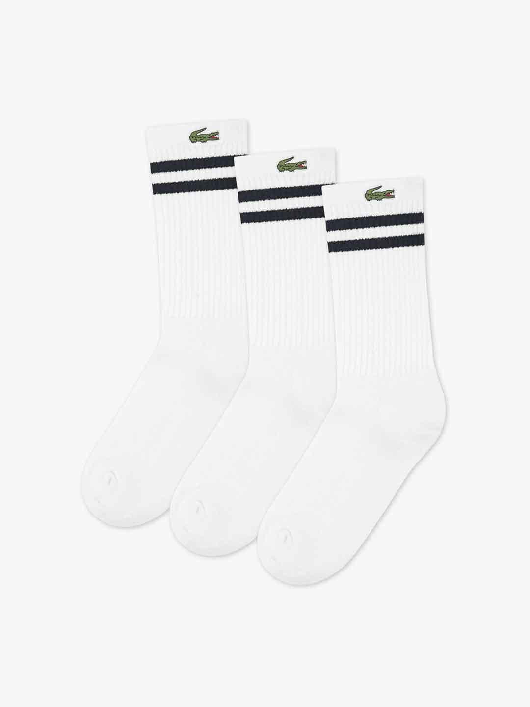 Lacoste calzini kids bianco set da 3 paia RA1610 001 BIANCO LACOSTE 