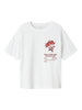 Name It t-shirt kids bianco con rose rosse