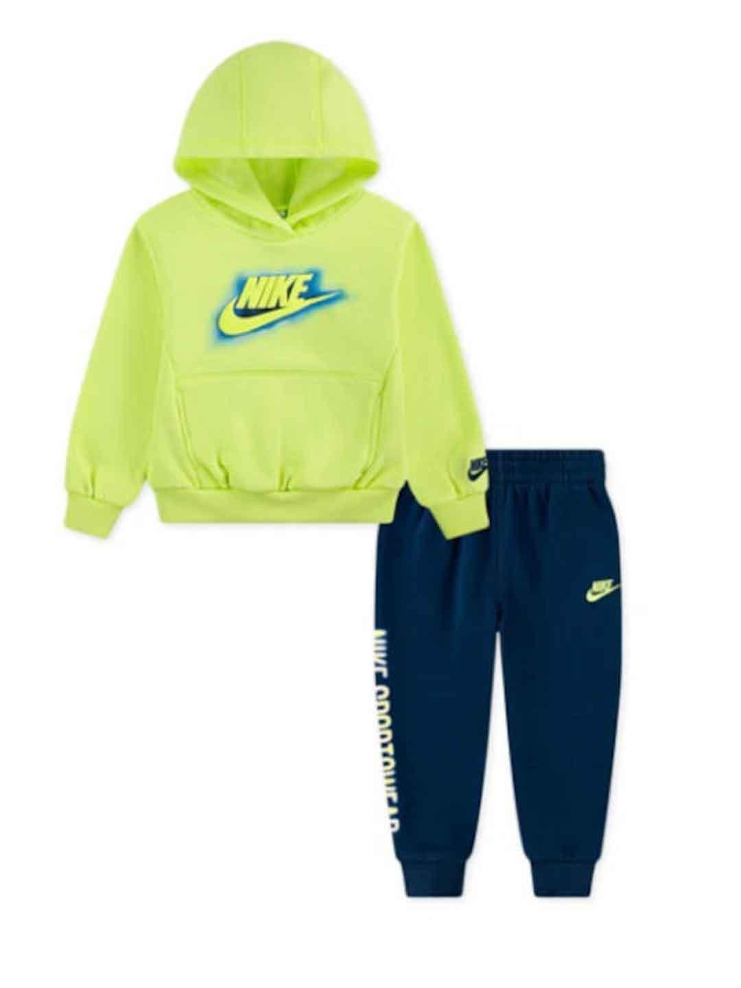 Nike coordinato kids giallo fluo 66N482-U48 GIALLO NIKE 