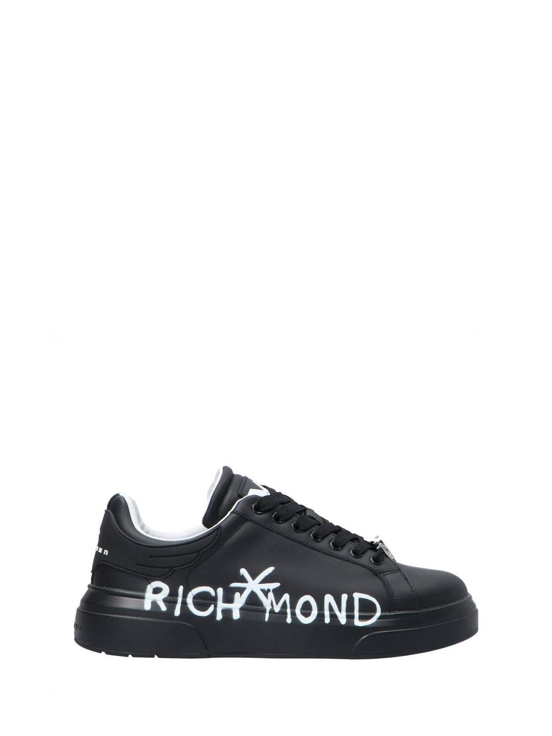 John Richmond 25314 CP sneakers nero con graffiti 25314-CP NERO JOHN RICHMOND 