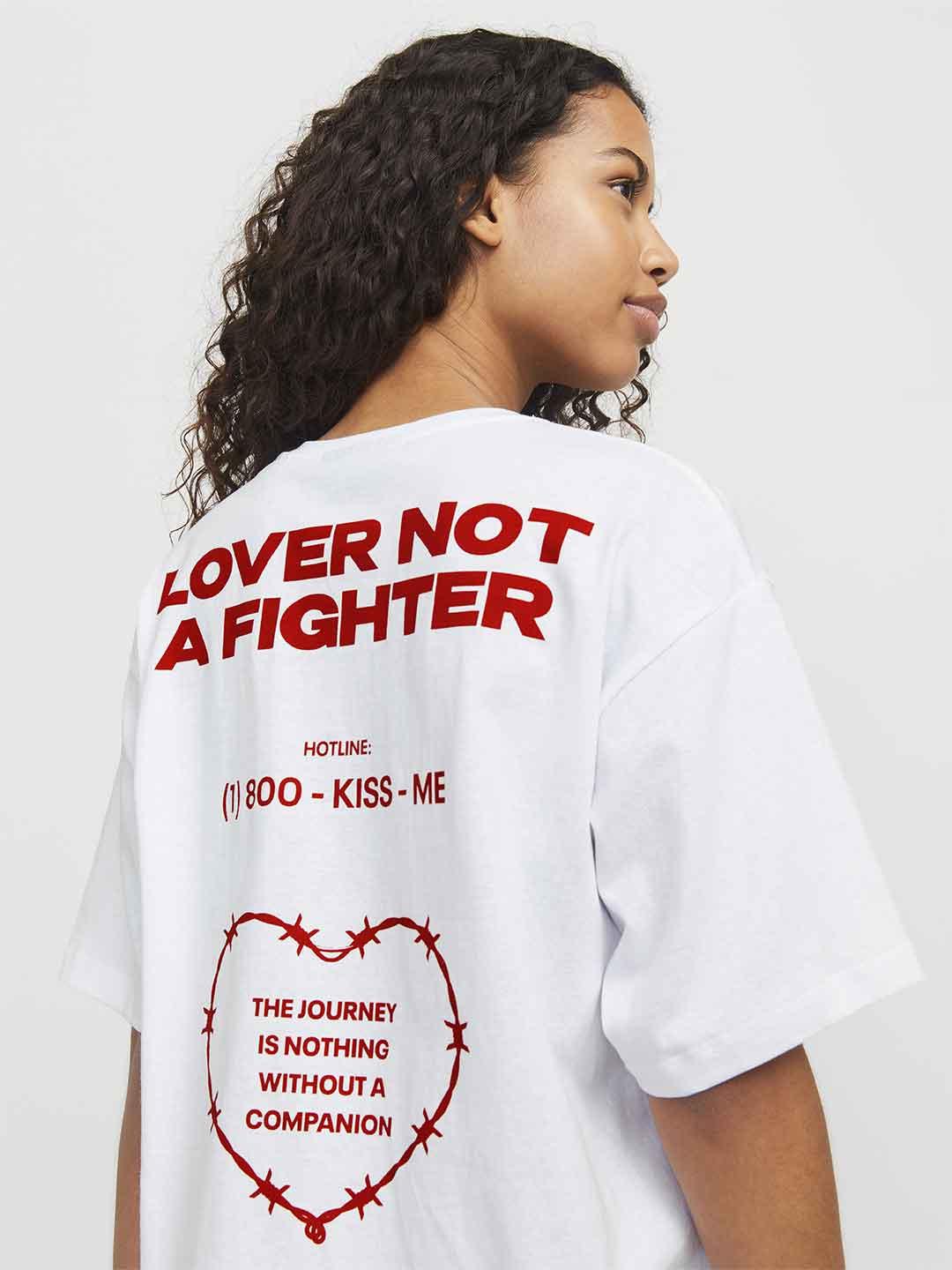 JJXX t-shirt bianco grafica love 12275280 BIANCO JJXX 