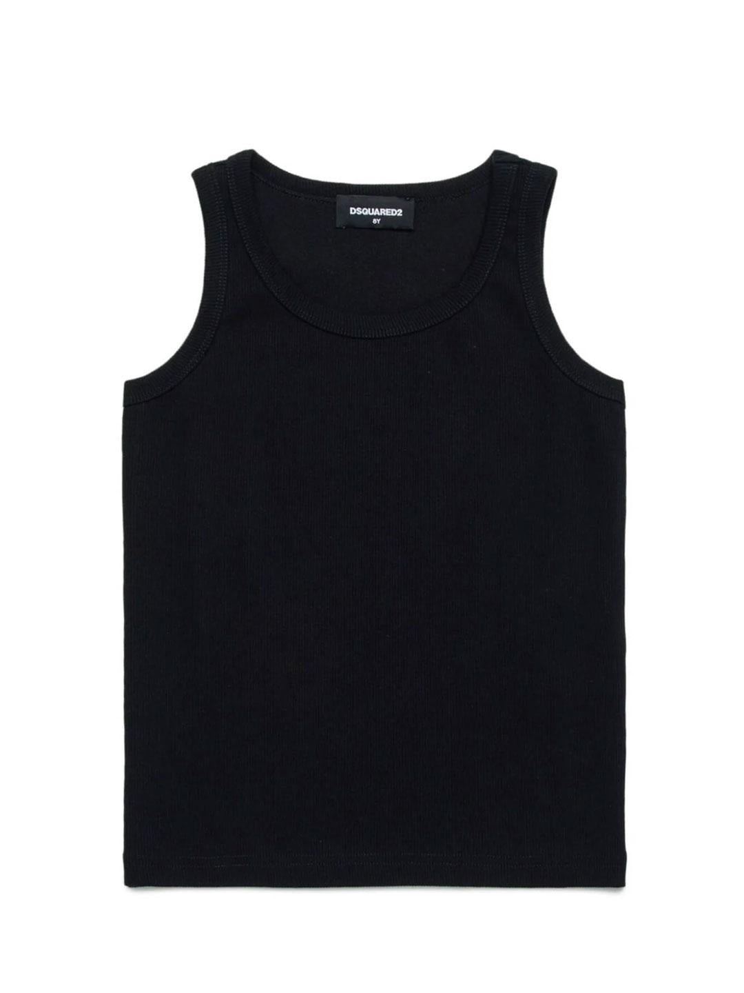Dsquared 2 canotta nero con logo sul retro DQ2783 D0A2C NERO DSQUARED 2 