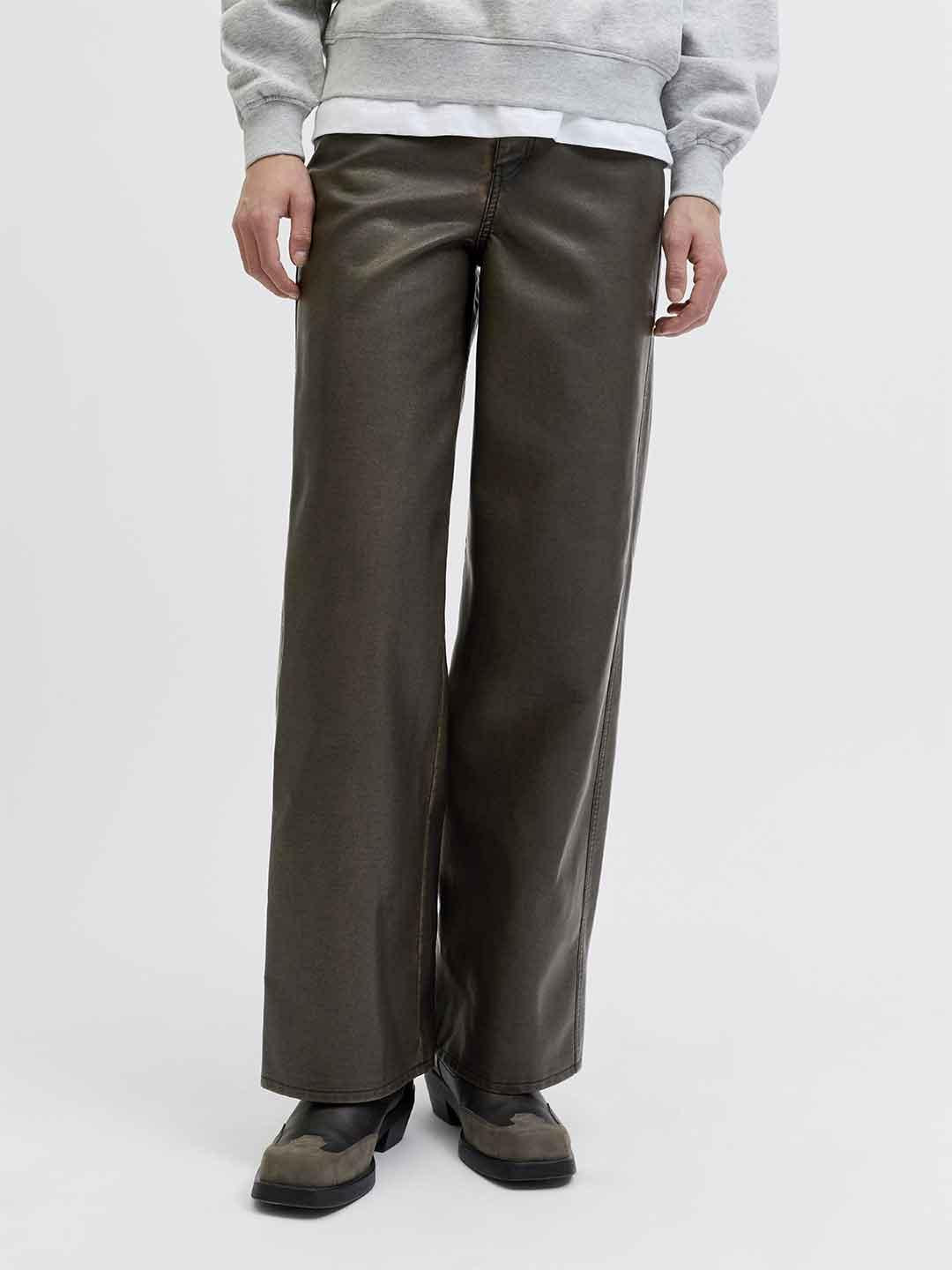 JJXX Hannah pantaloni marrone in pelle 12278944 MARRONE JJXX 