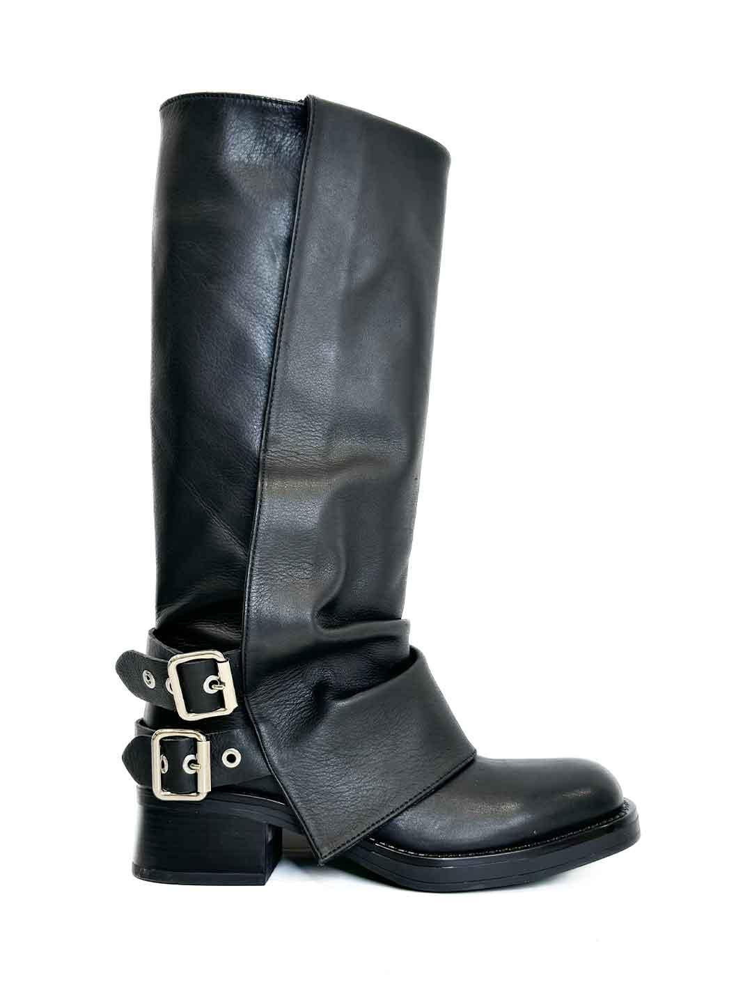 Aniye By anfibio nero in pelle I5A 1A1255 NERO ANIYE BY 