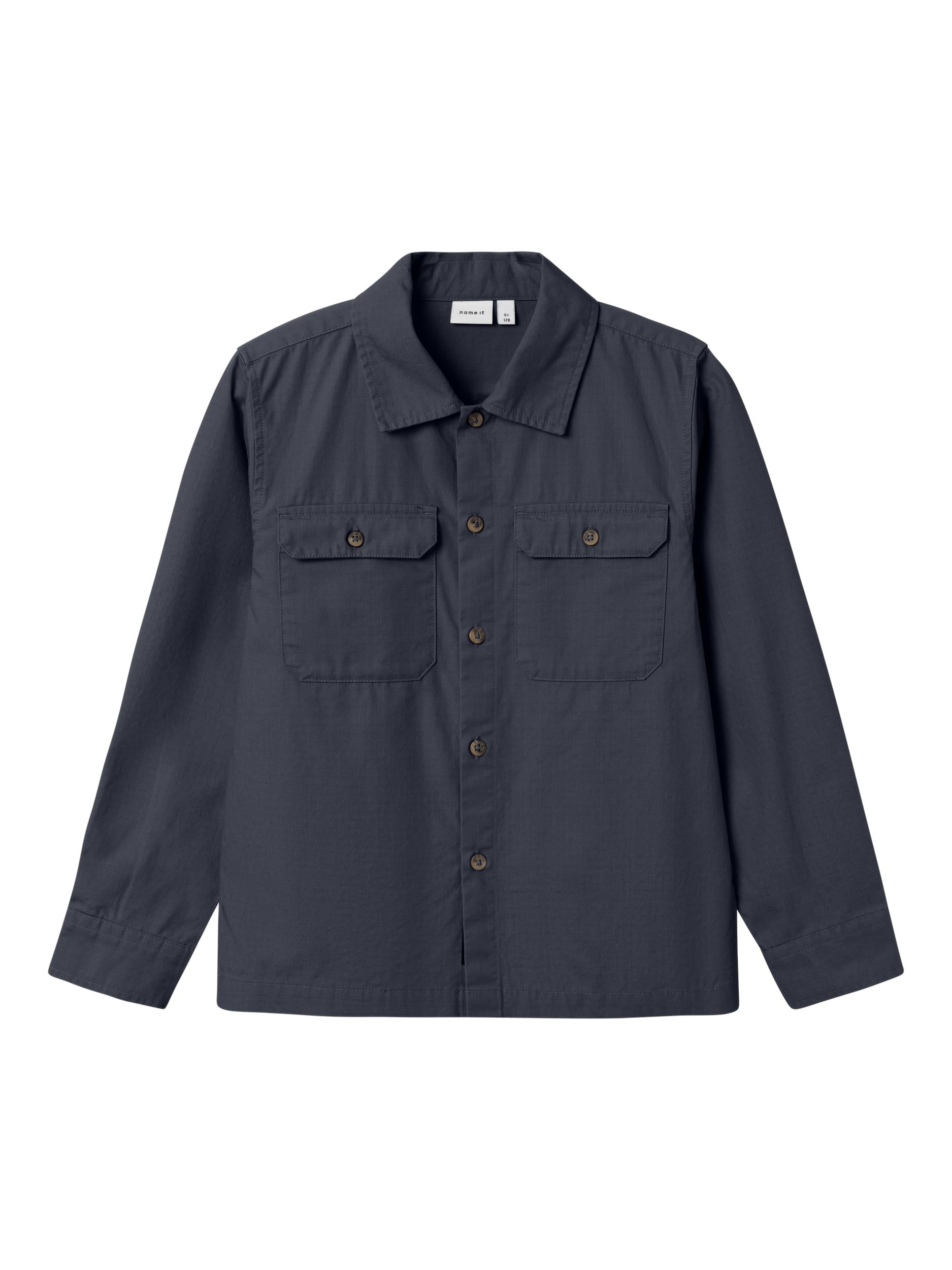 Name It camicia kids blu con taschini sul petto 13225076 BLU NAME IT 