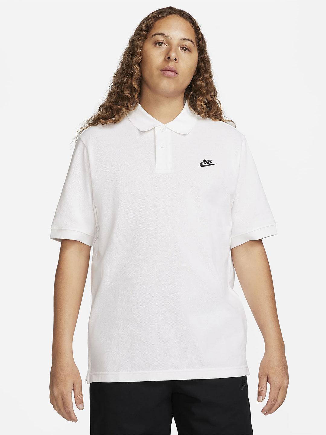 Nike Club polo bianco logata FN3894-100 BIANCO NIKE 