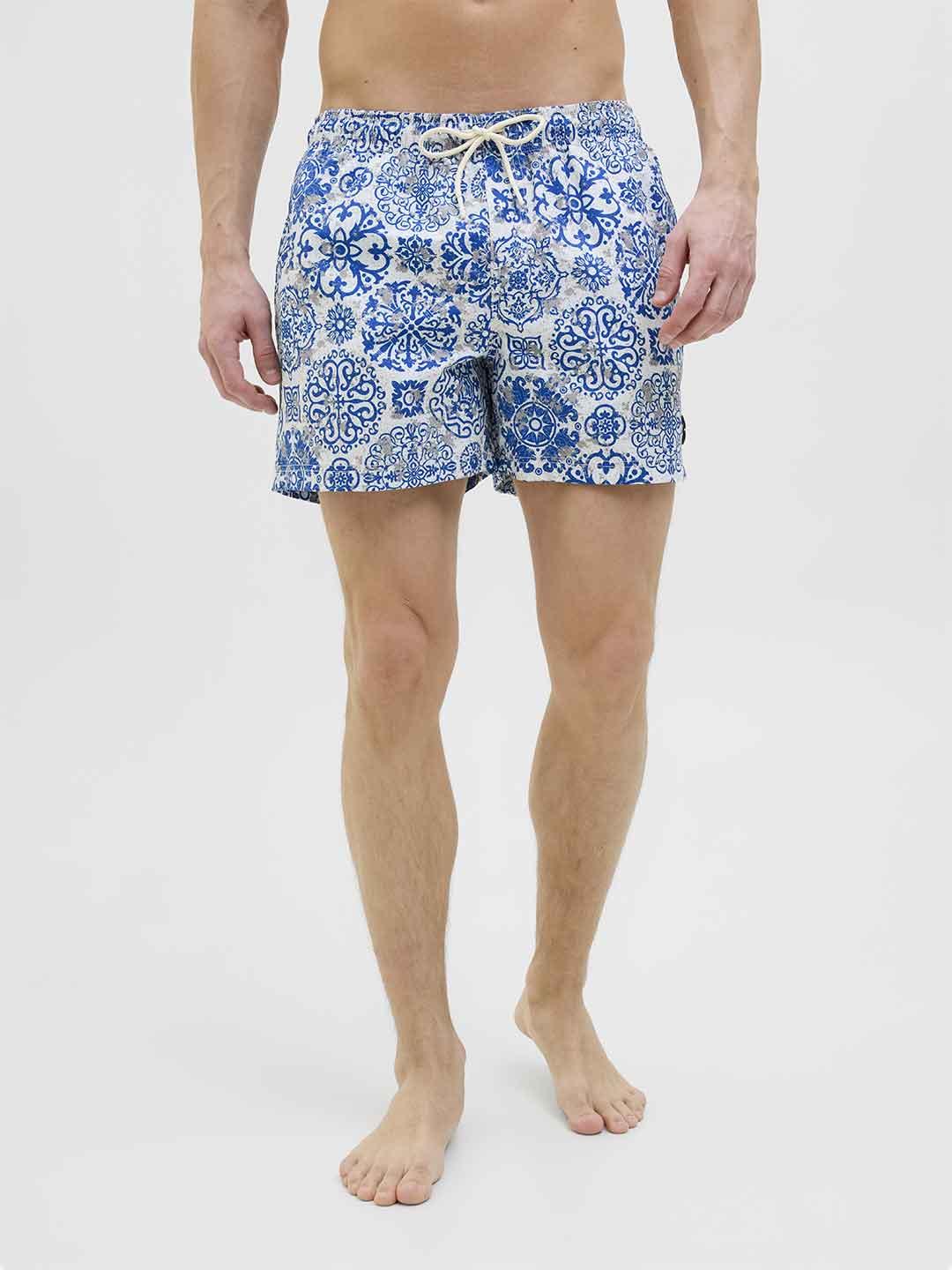 Jack & Jones costume bianco a fantasia 12272943 BIANCO JACK & JONES 