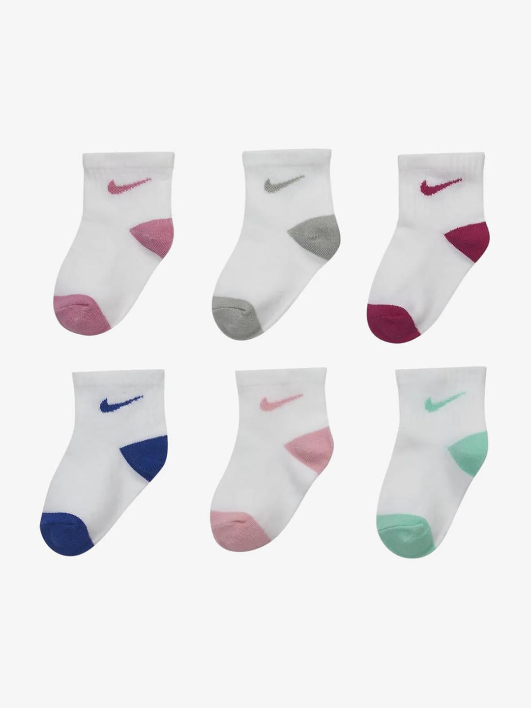 Nike calzini kids multicolor set da 6 paia PN0299-A8F BIANCO NIKE 