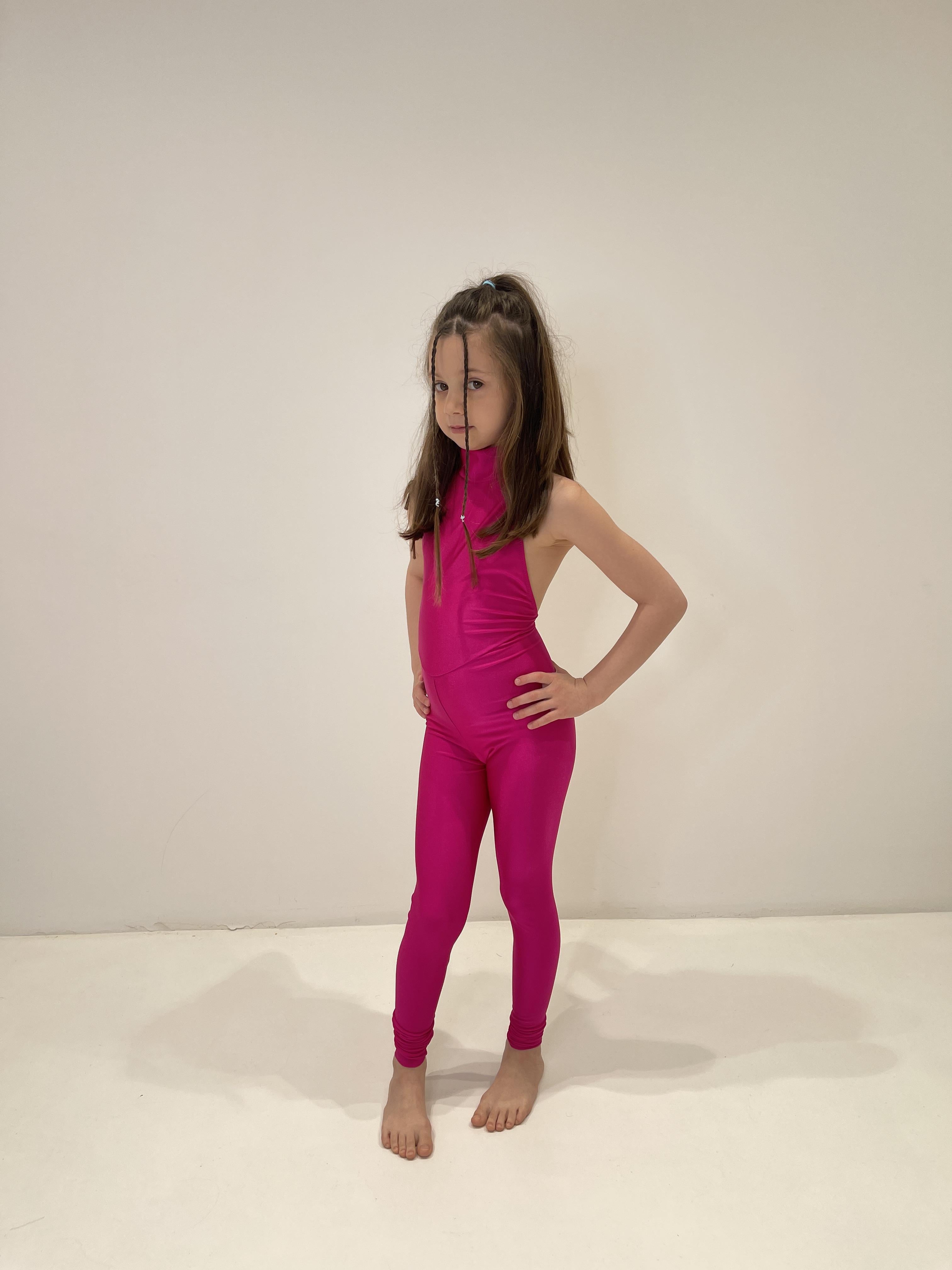 Island Coco Adele tuta kids fucsia AB-ICJ08 FUCSIA ISLAND COCO 