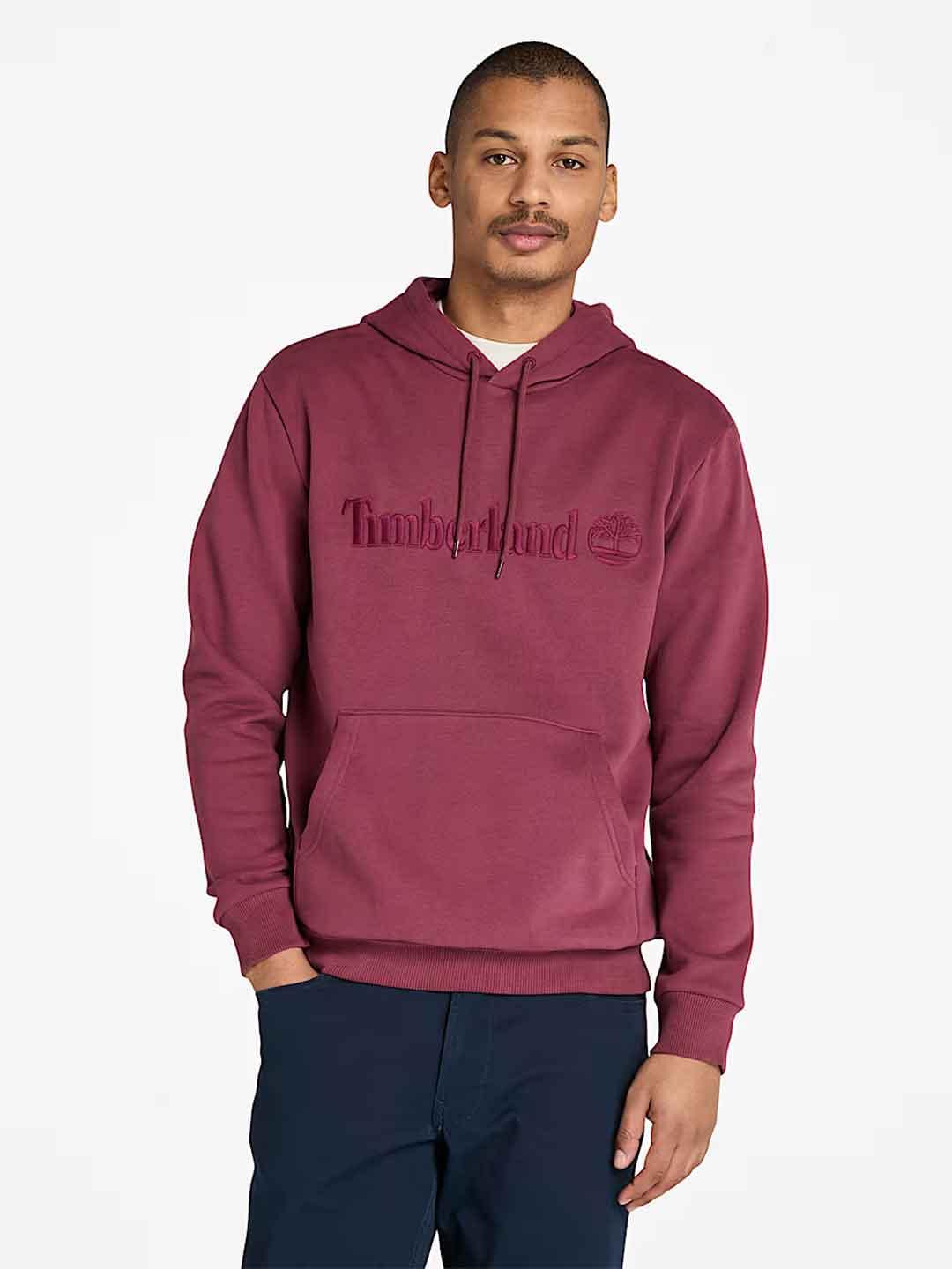 Timberland Hampton felpa bordeaux con cappuccio TB0A6VFJ BORDEAUX TIMBERLAND 