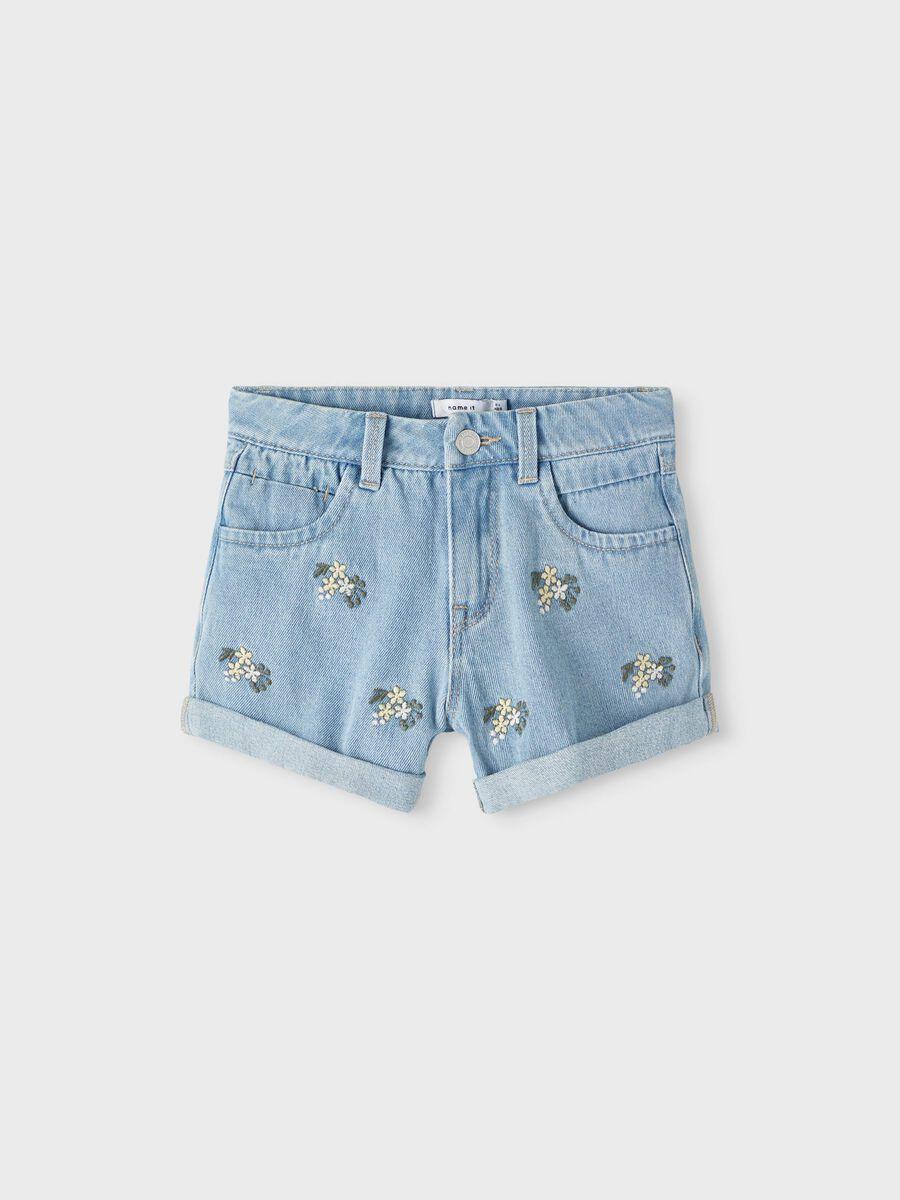 Name It kids pantaloncini jeans chiari con ricami 13214598 JEANS NAME IT 
