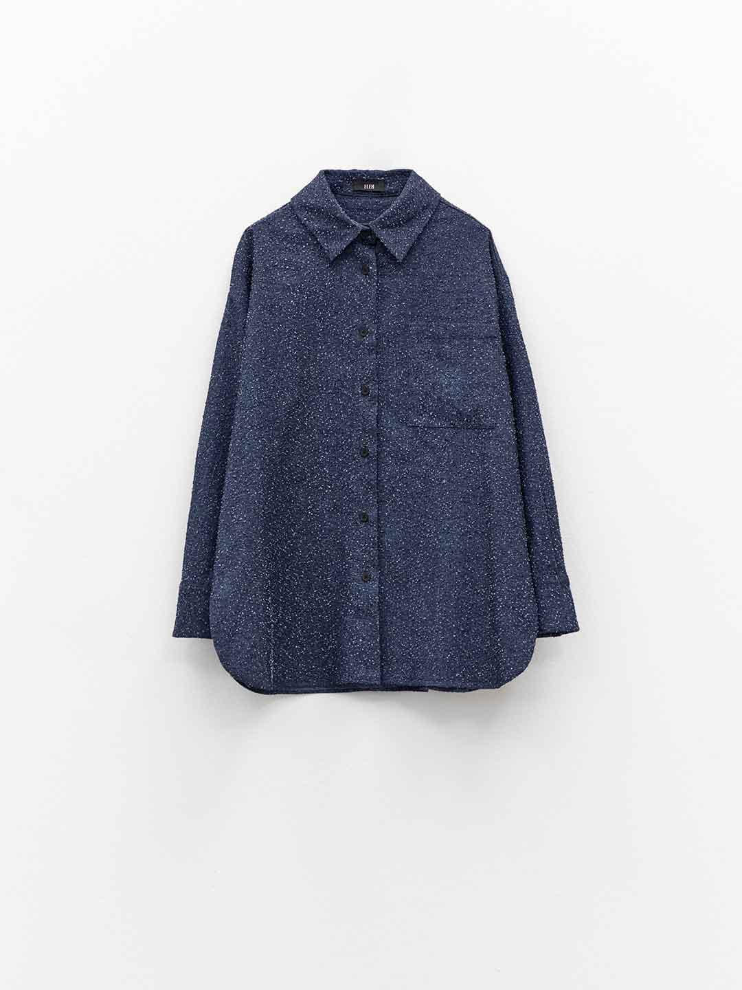 Eleh camicia blu in jeans 089 BLU ELEH 