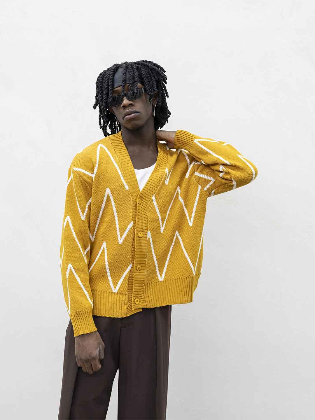 Tokyo cardigan giallo e bianco TCK009 GIALLO TOKYO 