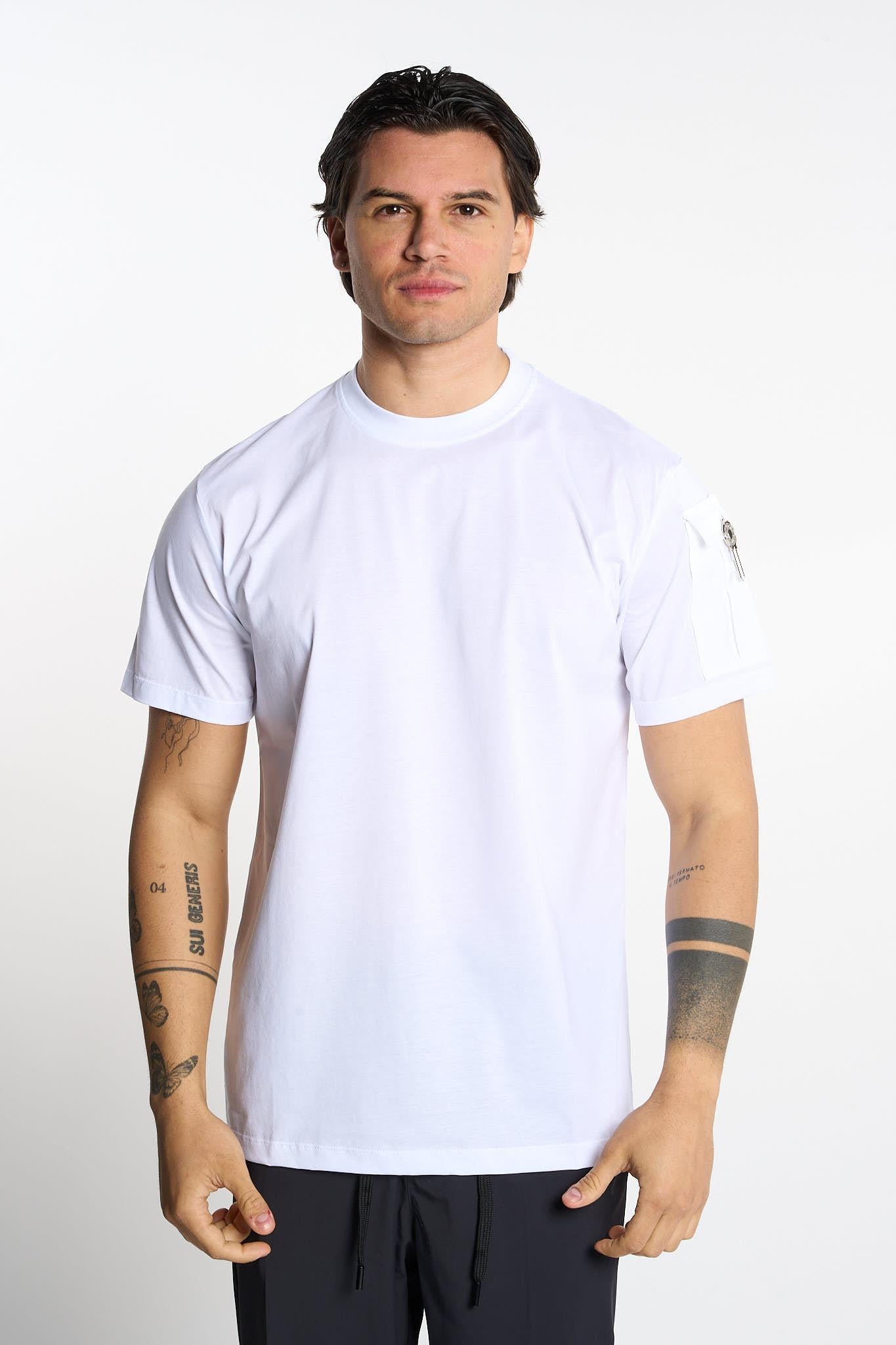 Gavroche t-shirt bianco con chiave U2052 BIANCO GAVROCHE 