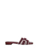 Bibi Lou Holly Flat sandali bordeaux in crochet