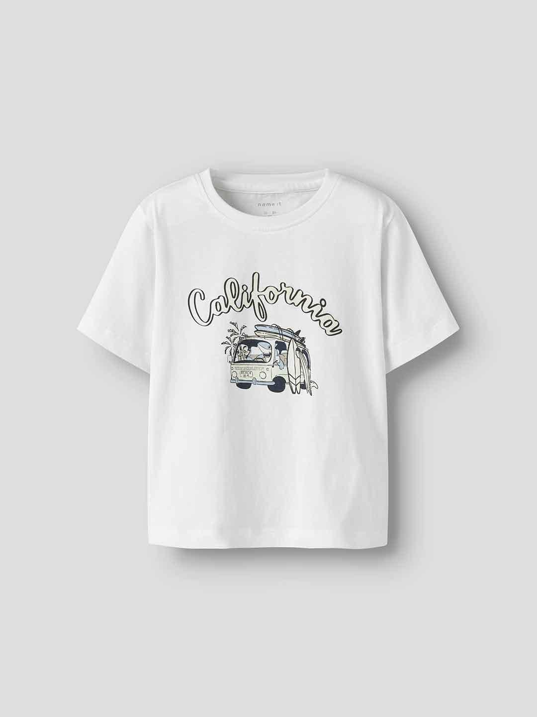 Name It t-shirt kids bianco California 13254310 BIANCO NAME IT 