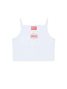 Diesel Tedim top bianco con logo rosso