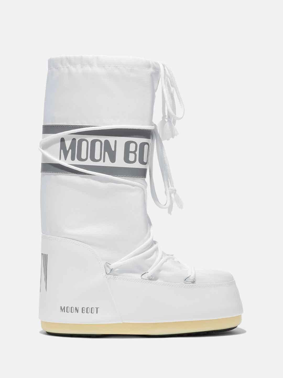 Moon Boot Icon stivale bianco in nylon 1400440N BIANCO MOON BOOT 