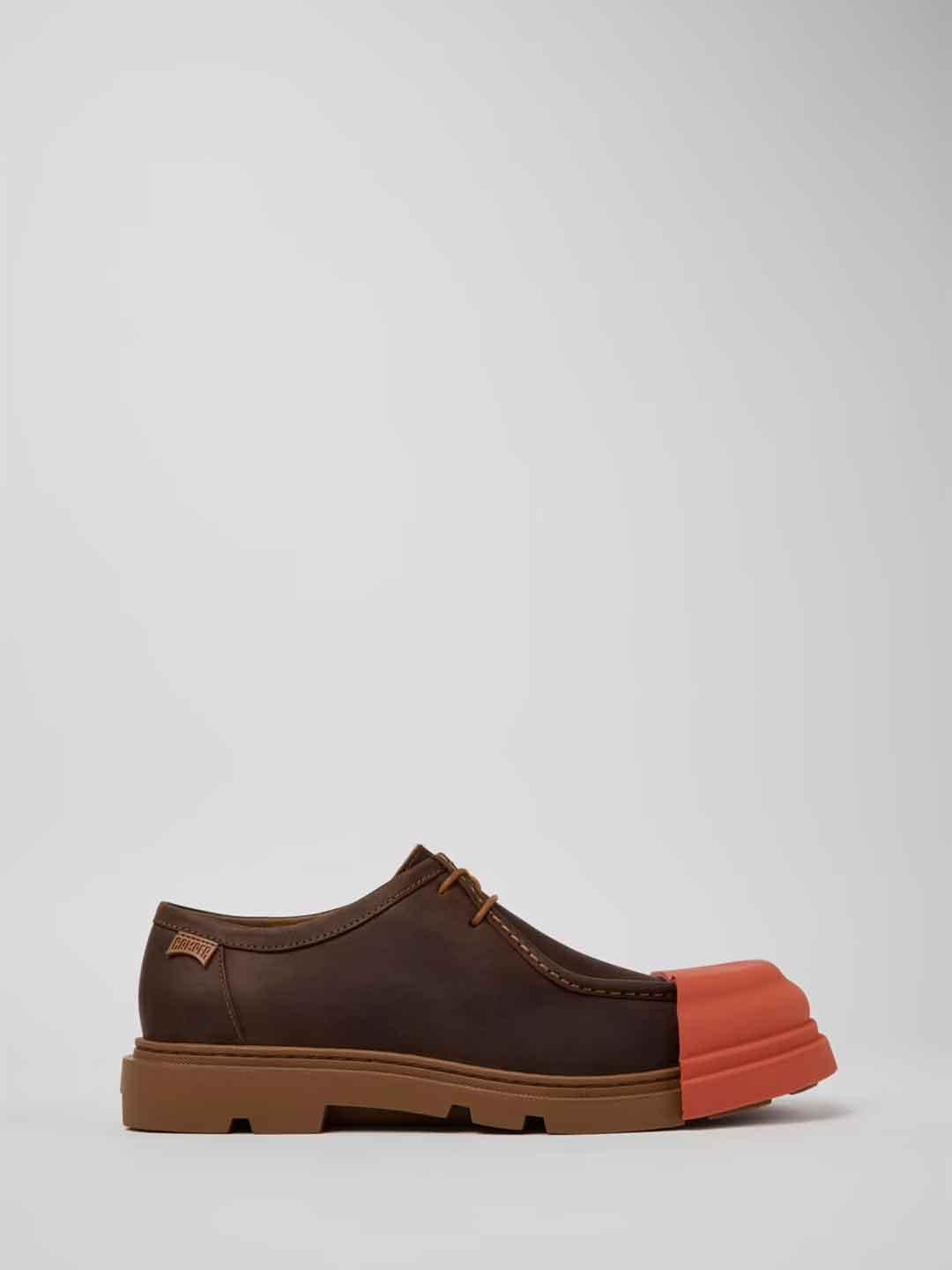 Camper Junction sneakers marrone con punta arancio KI00872 038 MARRONE CAMPER 