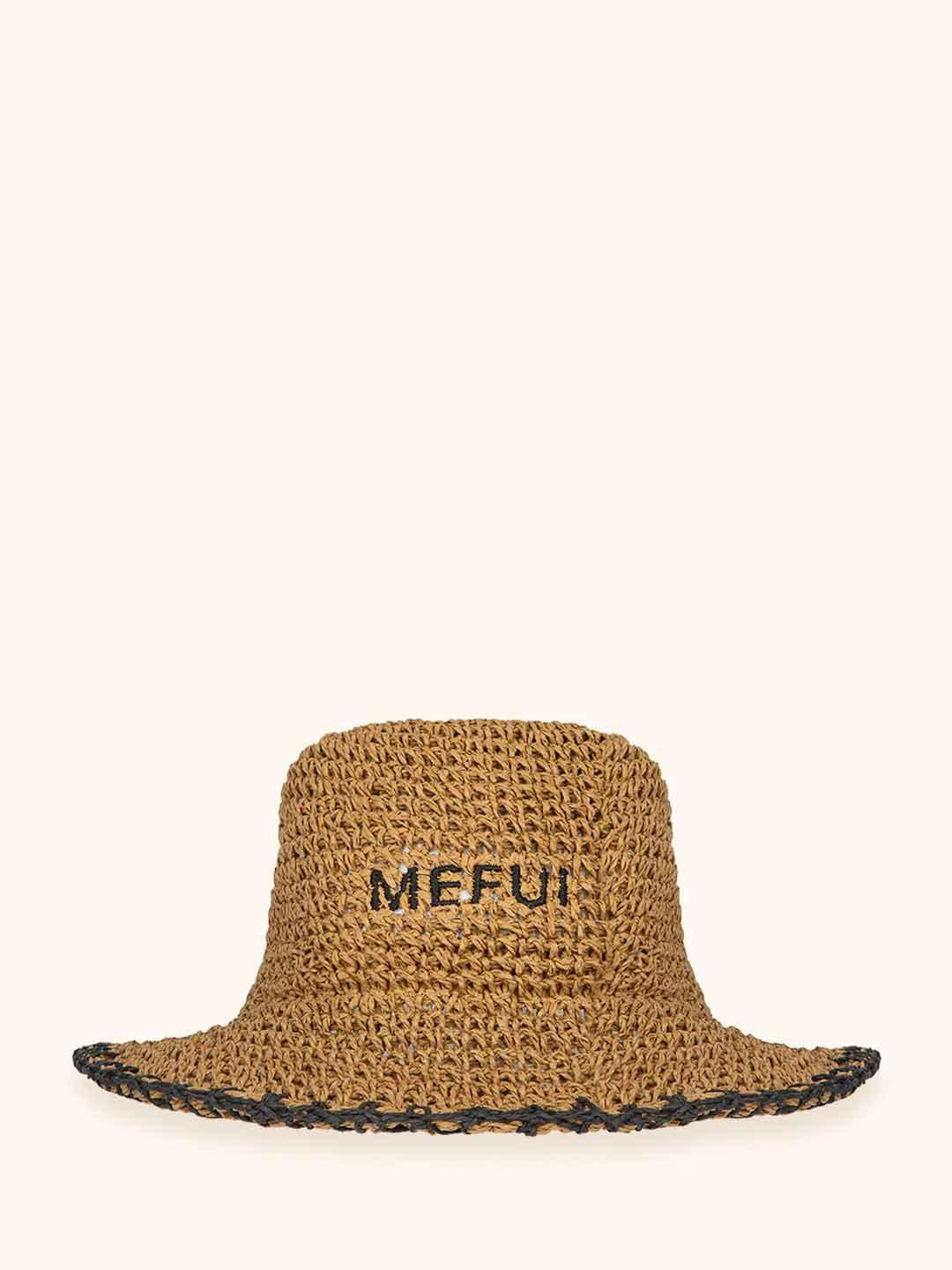 Me Fui cappello beige con logo nero MA26-SW0200LB BEIGE ME FUI 