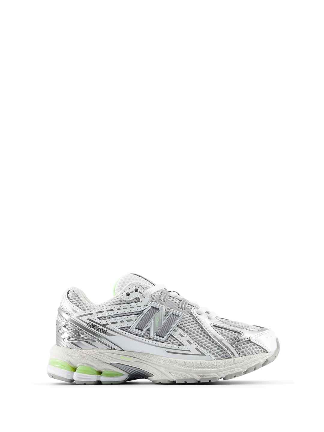 New Balance 1906 sneakers kids bianco e verde fluo 28-35 P19061RV BIANCO NEW BALANCE 