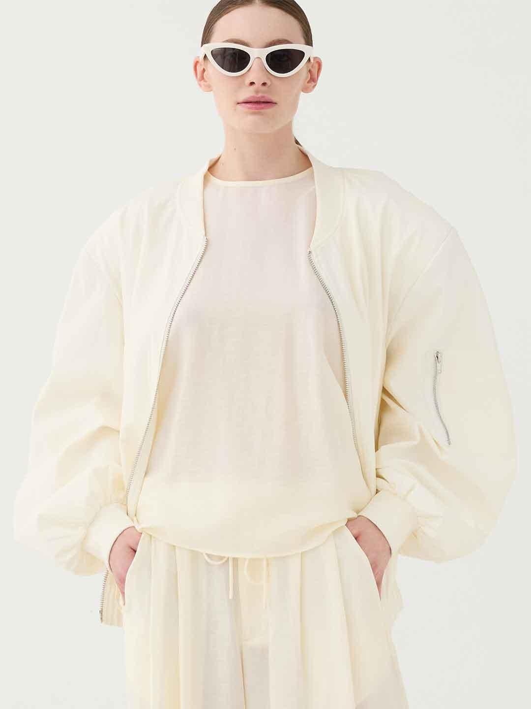 Eleh giubbino bianco bomber SS260209 BIANCO ELEH 