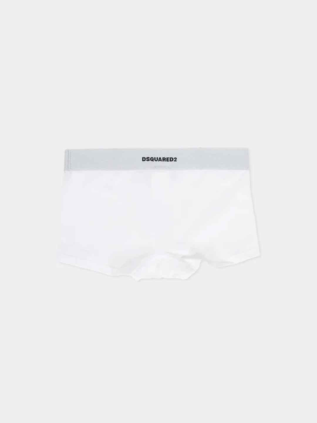 Dsquared 2 boxer kids bianco Icon DQ2952 D008J BIANCO DSQUARED 2 