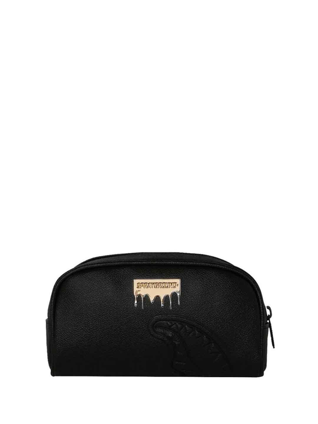 Sprayground Gold Brick astuccio nero con targhetta 910B9047NSZ NERO SPRAYGROUND 
