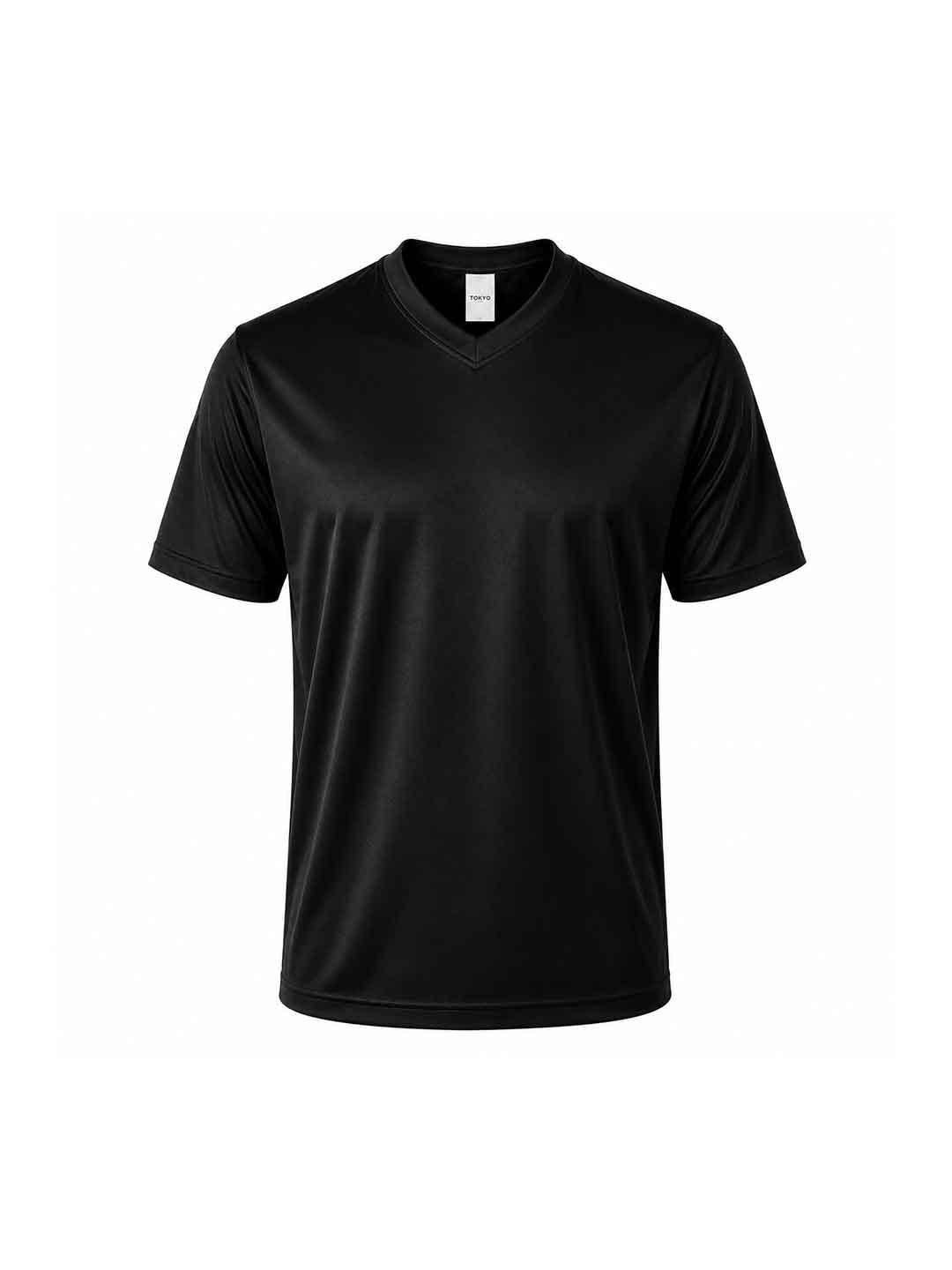Tokyo t-shirt nero scollo a V TKO024 NERO TOKYO 