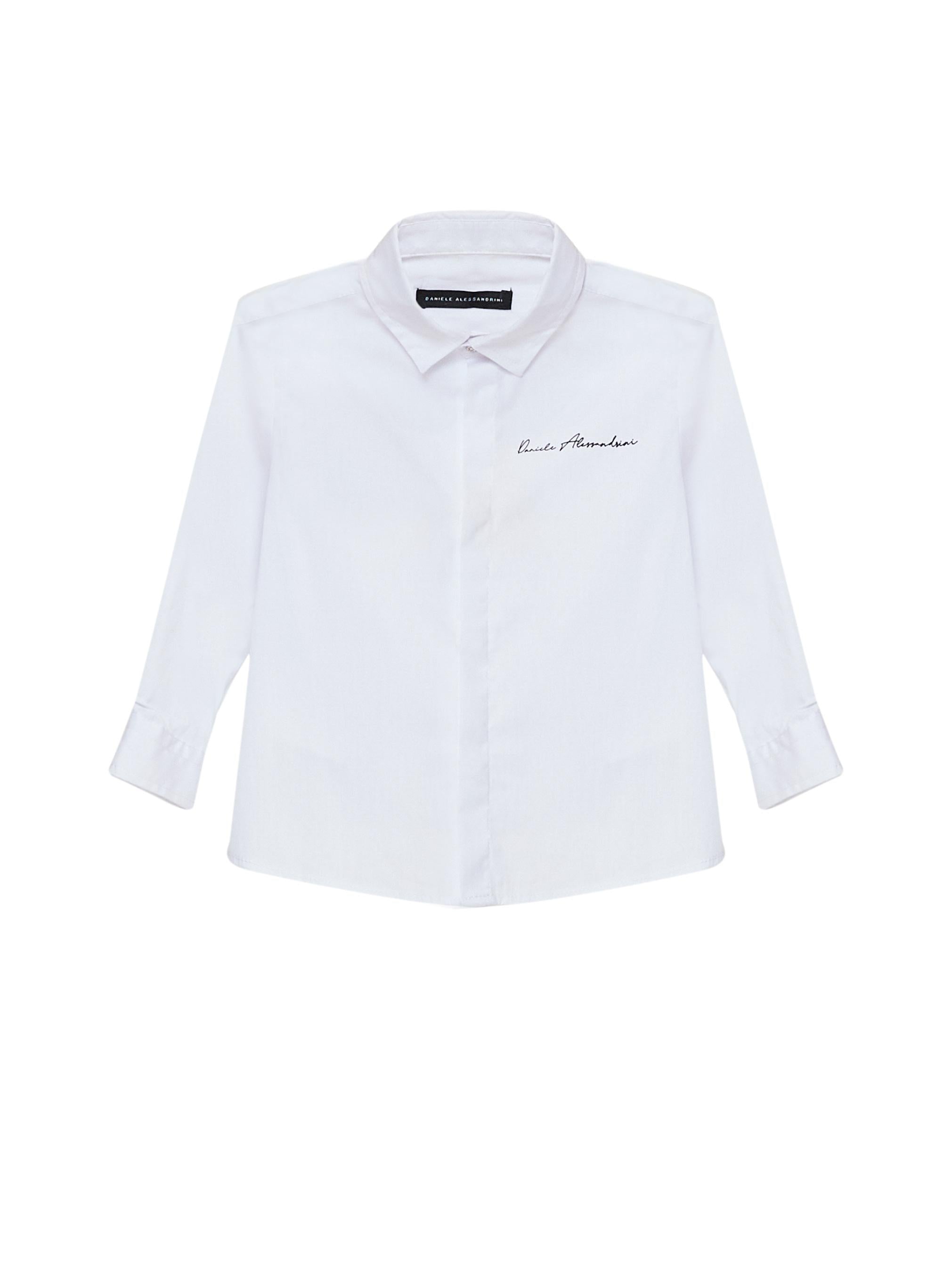 Daniele Alessandrini camicia neonato bianco<BR/> 1295C0860 BIANCO DANIELE ALESSANDRINI 