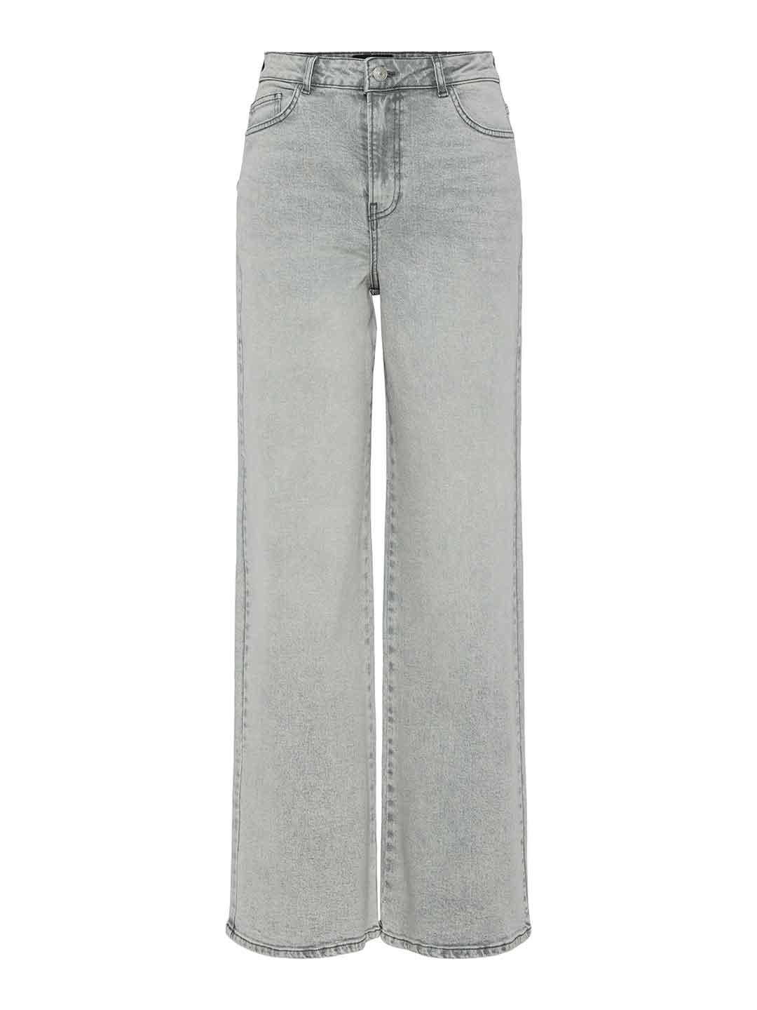 Pieces Selva jeans grigio a palazzo 17154418 GRIGIO PIECES 