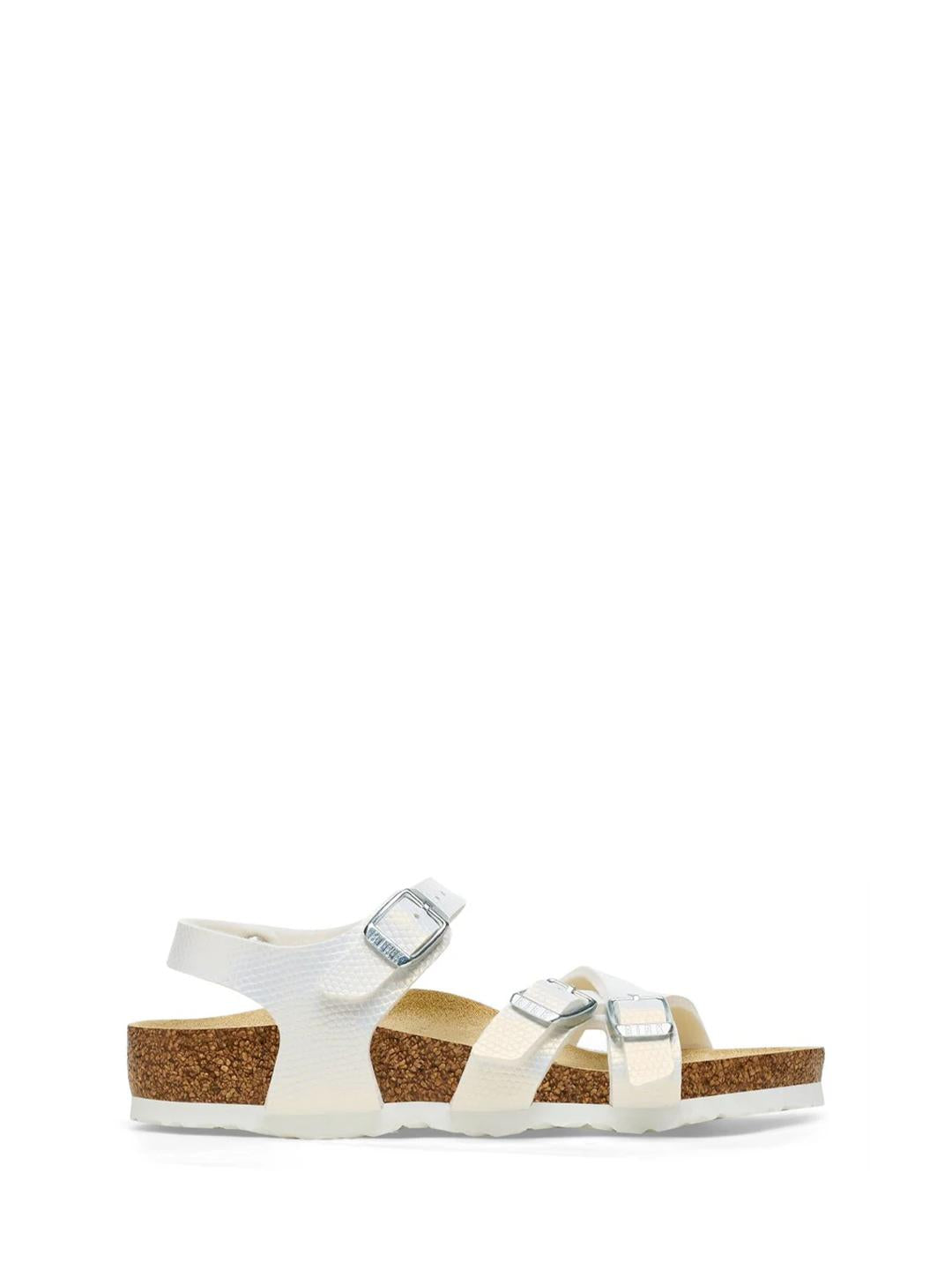 Birkenstock Kumba Shiny Lizard sandali kids bianco 1026909 BIANCO BIRKENSTOCK 