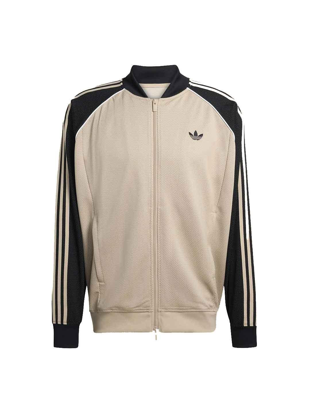 Adidas felpa beige con zip KE0114 BEIGE ADIDAS 