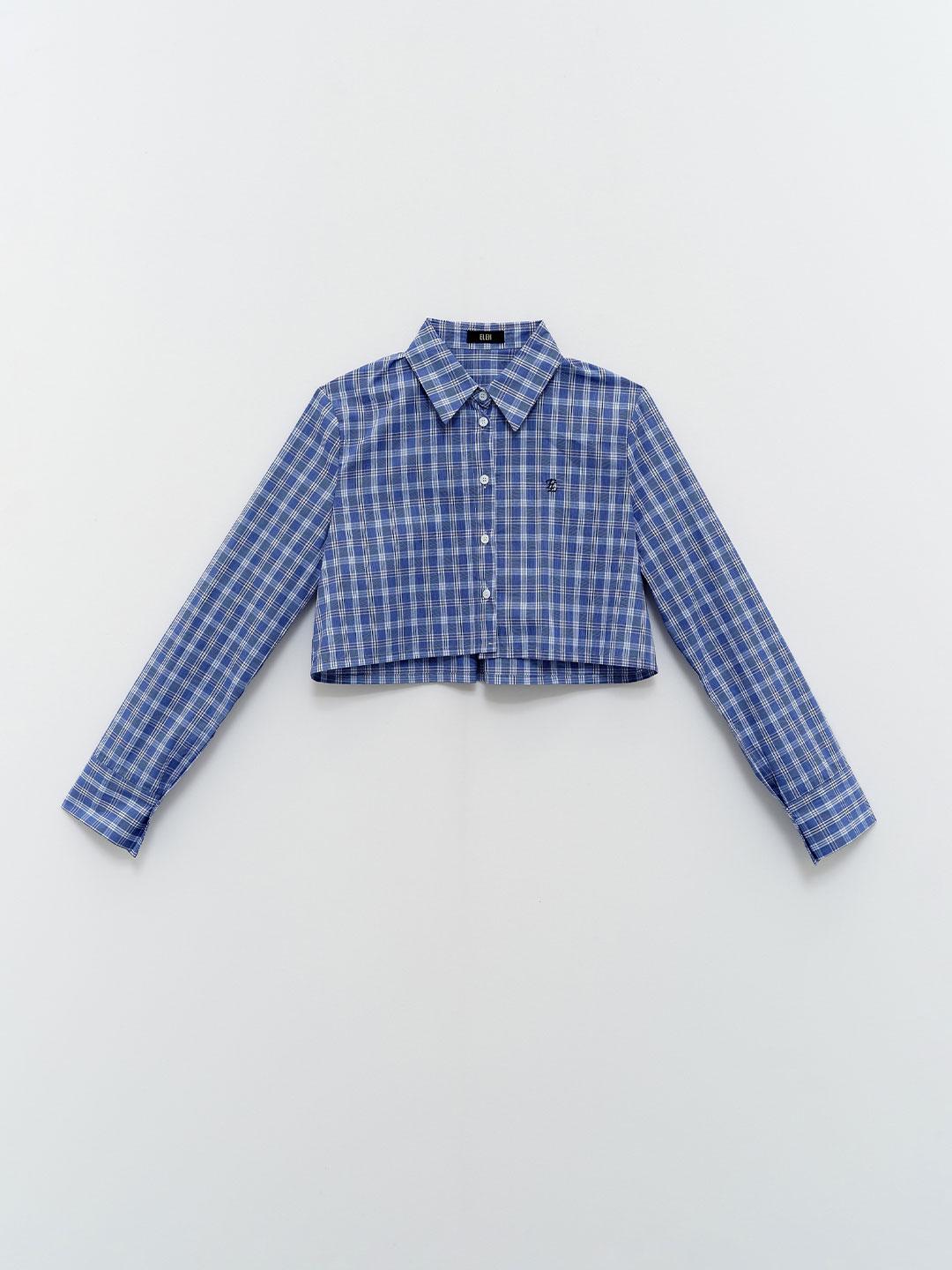 Eleh camicia a quadri crop 0134 FANTASIA ELEH 