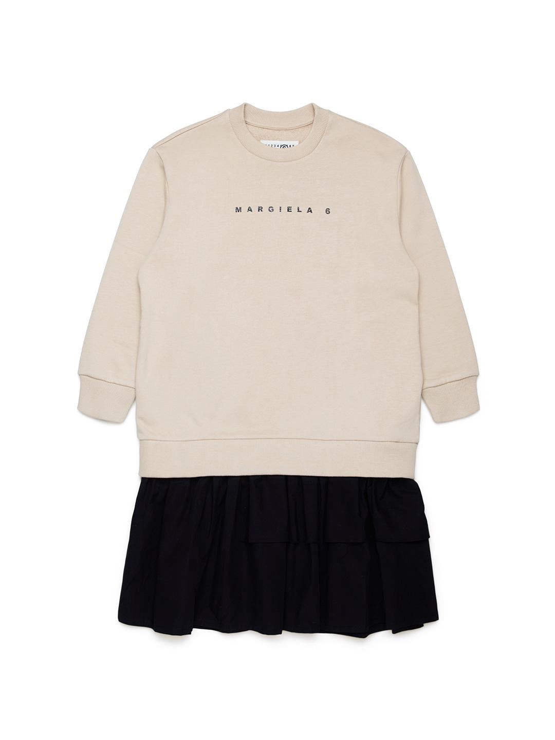 Maison Margiela abito kids beige e nero M60647 MM04H BEIGE MAISON MARGIELA 
